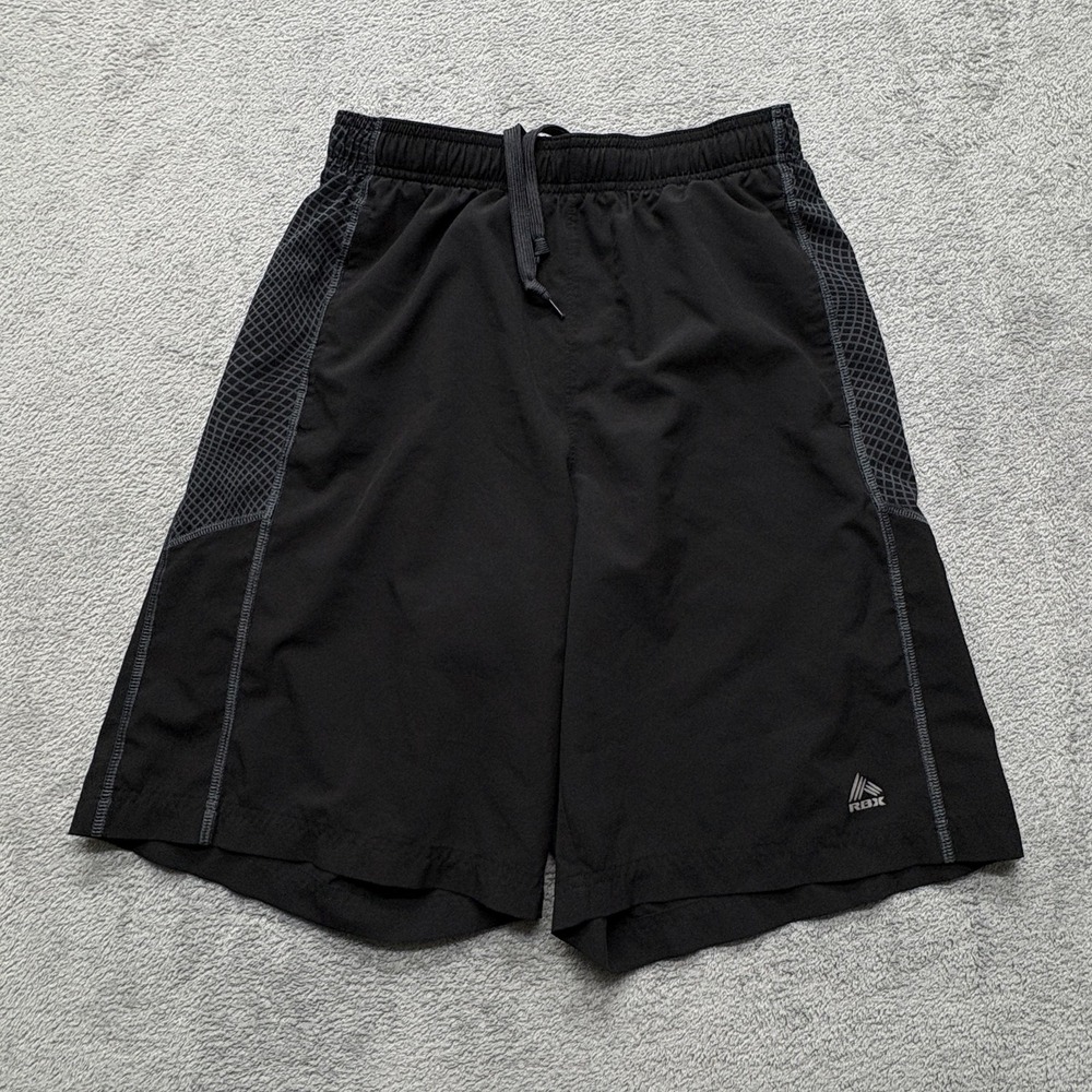 RBX‎ Performance Shorts Mens Small Black Athletic Mesh Training Gym Drawstring